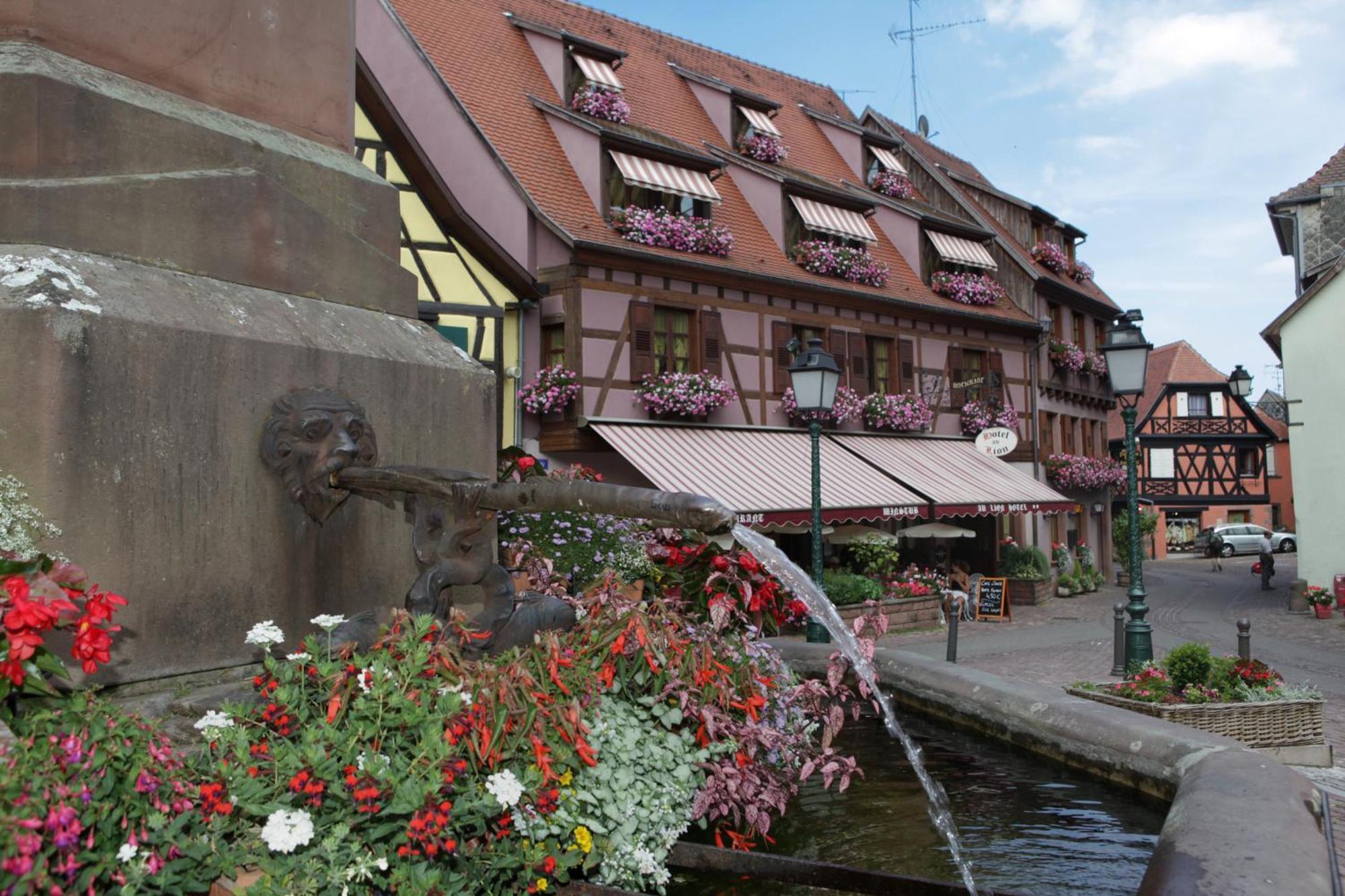 Hotel Au Lion Ribeauville  Bagian luar foto